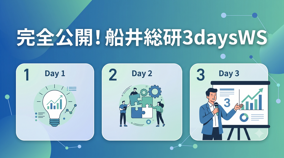 船井総研「3daysワークショップ」の全貌——スケジュール・学べること・参加者のリアルな評判を完全公開！