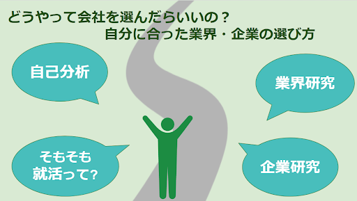 どうやって会社を選んだらいいの？自分に合った業界・企業の選び方